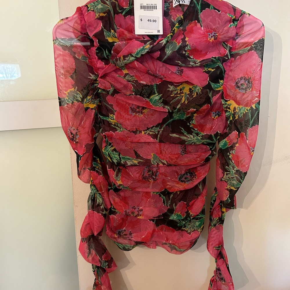 Zara floral top